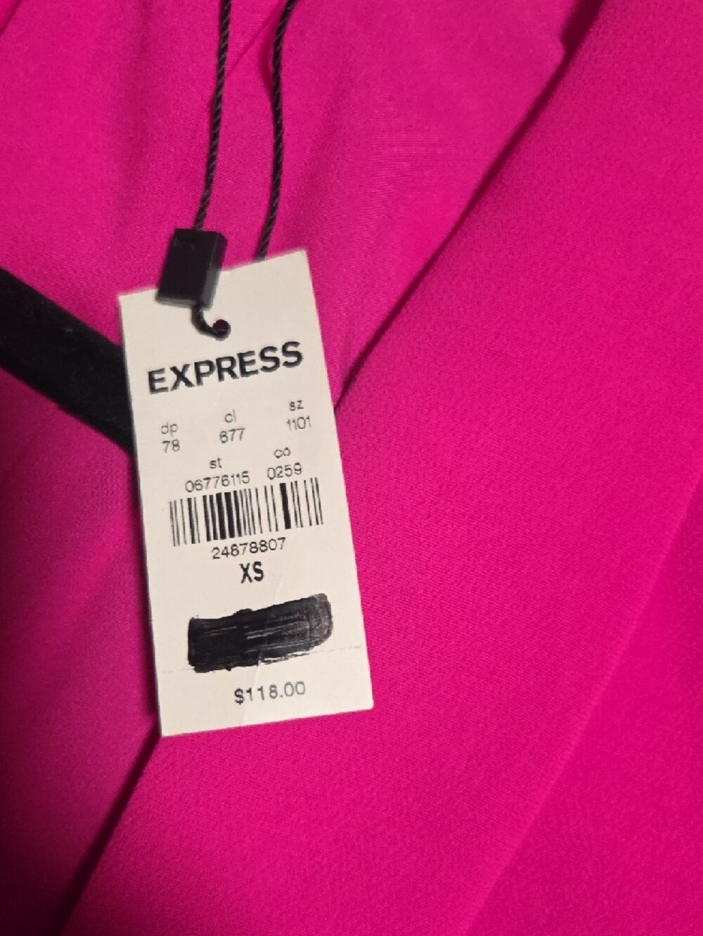Express Fuchsia Open-Front Blazer Jacket - Picture 5 of 5